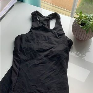 Black Lulu Lemon workout tank top